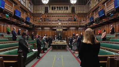 The House of Commons a hold minute's silence in London. Reuters
