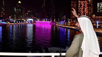 Sheikh Mohammed bin Rashid inaugurates the new Dubai Canal. Courtesy Dubai Media Office