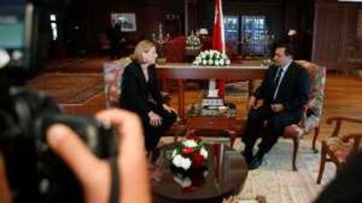 To its detractors, Egypt's government appears to be working with the US and Israel against the Palestinians, an impression not dispelled by pictures like this one of Israeli foreign minister Tzipi Livni enjoying a friendly meeting with Hosni Mubarak.