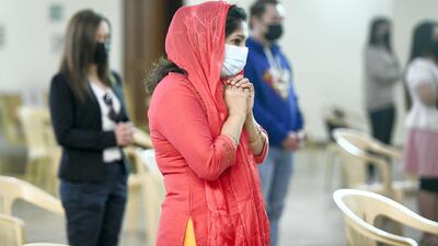 Worshippers must follow safety guidelines.