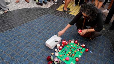 A van ploughed through pedestrians on Las Ramblas killing 13 and injuring dozens more. Javier Soriano / AFP Photo