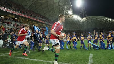 Dan Lydiate, the Lions captain, leads out a young team, most of who were being trialled for the future. David Rogers / Getty Images