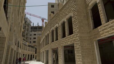 Work continues at Rawabi’s commercial centre. For Mr Masri, Rawabi has become part of history — “the first Palestinian city to be established in thousands of years” — and he is sure more cities like this will follow.