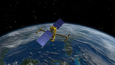 An artist's rendition of the advanced radar satellite. Reuters