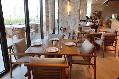 Nalu Surf Club is in the main building as the lobby of Surf Abu Dhabi. Pawan Singh / The National