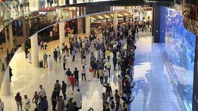 Emaar Malls' net profit for the six months to the end of June rose to Dh622 million in 2021. Pawan Singh / The National