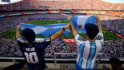 Argentina fans are among the most raucous at any World Cup. Reuters