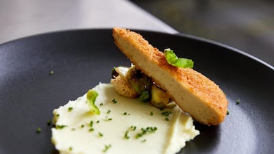 A dish made with lab-grown cultured chicken developed by Eat Just. Eat Just via Reuters