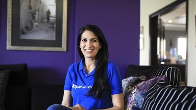 Saher Shaikh, founder of Adopt-a-Camp charity, is excited to see her Ramadan gift plan being put into action. Sarah Dea / The National