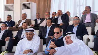 HH Sheikh Mohamed bin Zayed Al Nahyan, Crown Prince of Abu Dhabi and Deputy Supreme Commander of the UAE Armed Forces and HE Abdel Fattah El Sisi, President of Egypt, attend Sharm El Sheikh Heritage Festival.Hamad Al Kaabi / Ministry of Presidential Affairs