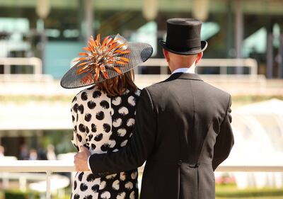 Racegoers in their stylish best at Ascot Racecourse on June 15, 2022. Photo: Reuters