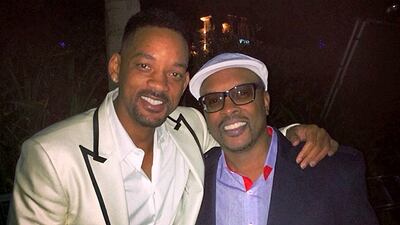 DJ Jazzy Jeff with Will Smith in Dubai on New Year's Eve in 2013. Jeff is in Abu Dhabi for The Galleria's Block Party. Handout photo