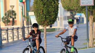 Readers discuss ways to improve cycle safety and participation in the UAE. Photo: Ravindranath K / The National