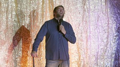 Comedian Jason Manford wittily answered questions from the audience on a range of weird and wonderful topics. Satish Kumar / The National