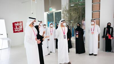 During the visit, Sheikh Khaled was briefed on the experiences being offered to visitors.