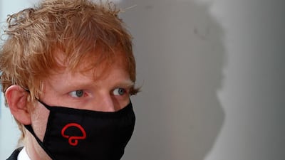 British singer-songwriter Ed Sheeran leaves the Rolls Building of the High Court in London on March 7, 2022, after attending the second day of the copyright trial. AFP