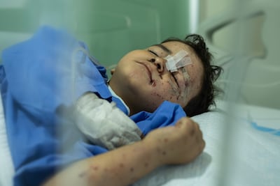 Kayan Smeha, who is two years old, in Shmustar, Lebanon, on October 28, 2024. Matt Kynaston for The National