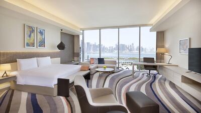 A king room at the DoubleTree by Hilton Doha – Old Town in Qatar. Courtesy Hilton Worldwide