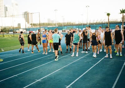 Runners at a SubClub DXB event. Photo: Danny Cousins