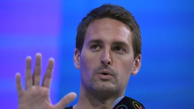 Snapchat founder and chief executive Evan Spiegel. AFP