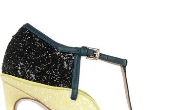 Shoes: Margot sandal, Dh3,537, Mary Katrantzou at Net-a-porter. Courtesy Net-a-Porter