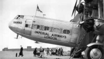 The Hanno, a British-made, four-propeller Handley Page HP42 biplane, was the first plane to land at Sharjah's old airport, known as Al Mahatta.
