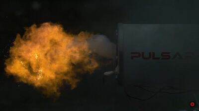 Pulsar Fusion, a UK nuclear fusion company in Bletchley, carried out static tests on the high-power rocket engine. The company hopes to produce hyper-speed propulsion engines using nuclear fusion technologies. Photo: Pulsar Fusion