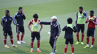 Mahdi Ali continues to give instructions to his squad.