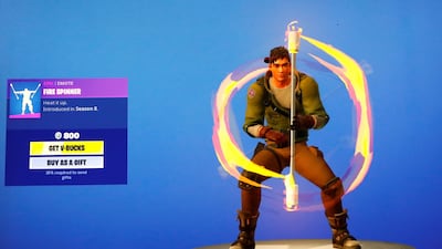 The popular video game Fortnite by Epic Games is pictured on a screen. REUTERS/Brendan McDermid/Illustration