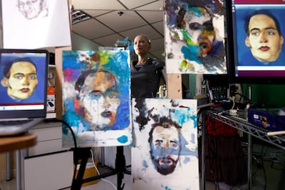 Sophia in her Hong Kong studio. Reuters
