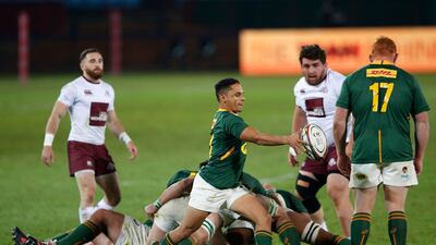 South Africa scrum-half Herschel Jantjies also tested positive for Covid but a review called it a false positive. AFP