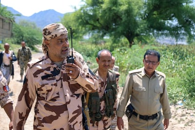 Yemeni government soldiers near the city of Taiz. AFP