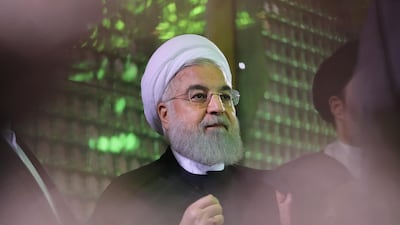 Iranian President Hassan Rouhani visiting the shrine of late Iranian Supreme Leader Ayatollah Ruhollah Khomeini, ahead of 40th anniversary of Khomeini's return from his exile in Paris to Iran, in southern Tehran, Iran, on January 30, 2019. EPA