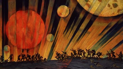 Yuon K. New Planet. Courtesy of The State Tretyakov Gallery