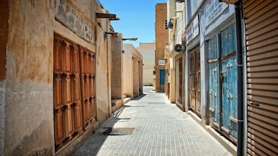 Traditional buildings of Muharraq, Bahrain where the The Pearling Path is found. Getty Images