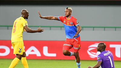 Democratic Republic of the Congo's forward Junior Kabananga, centre. Justin Tallis / AFP