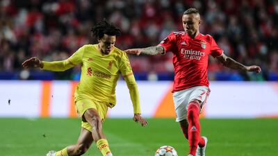 RB Trent Alexander-Arnold (Liverpool). Not for the first time on a late-phase, big-stage Champions League night, the Liverpool right-back took the initiative and epitomised his team’s self-belief. A terrific long pass helped create one goal, a super through ball to Mohamed Salah nearly made another. EPA