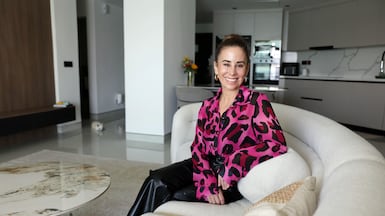 Dr Katherine Iscoe lives in a two-bedroom apartment in The Palm. Chris Whiteoak / The National