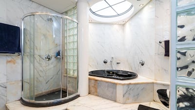 You can gaze into the sky from the bath.