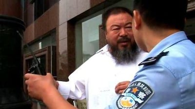A scene from the documentary Ai Weiwei: Never Sorry, which focuses on the Chinese artist's radical activism. Courtesy ADFF