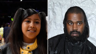 Kanye West's daughter, North, has announced she will be releasing her first album, titled Elementary School Dropout. AFP; Getty Images