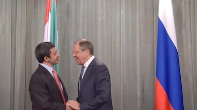 Mr Lavrov said that he and Sheikh Abdullah had discussed the most important issues facing the Middle East: ‘We discussed the situations in Yemen, Syria, Libya and Iraq.’ WAM