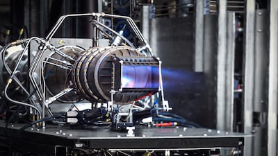 A Mach 5 prototype engine. Photo: Hermeus