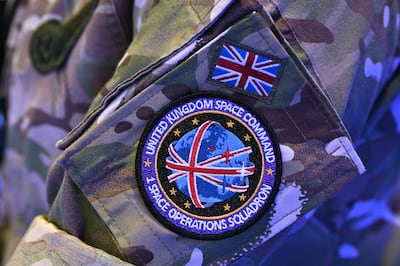 Insignia for the UK's No I Space Operations Squadron. Getty Images