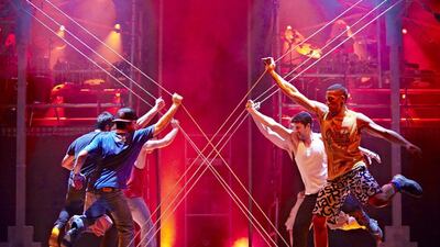 Tap Dogs hits Dubai’s Madinat Theatre tonight. Broadway Entertainment Group