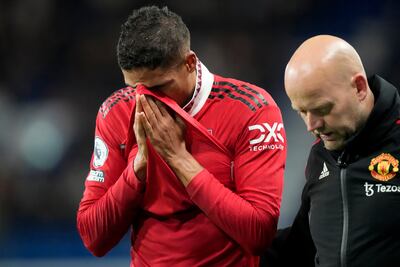 Raphael Varane has been sidelined with injury since October 22. AP