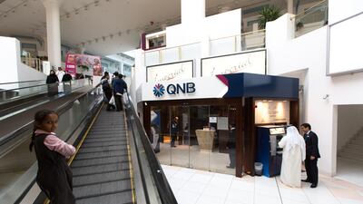 QNB shares fell 1.4 per cent in early Sunday trading. Emre Rende / The National