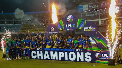 Jaffna Kings won the 2024 Lanka Premier League in Colombo. AFP