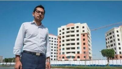 Ahmed Hassan Bin-Jamil invested in the Dubai Lagoon project in 2006. Schon properties, the developers say that the project will finally be completed in April but this seems unlikely since the development is still an active construction site. Antonie Robertson / The National