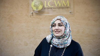 Manal Al Omari, head of La Cloche Wealth Management's Dubai office. Lee Hoagland / The National